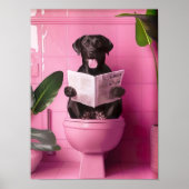 Salle de bain Impression Labrador Noir Affiches Dr (Devant)