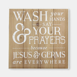 Salle de bain Magnet de cuisine. Lave-toi la main