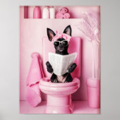 Salle de Bain Mini Pinscher Impression Affiche Drô (Devant)
