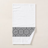 Salle de bain moderne et design noir et blanc (Serviette à main)