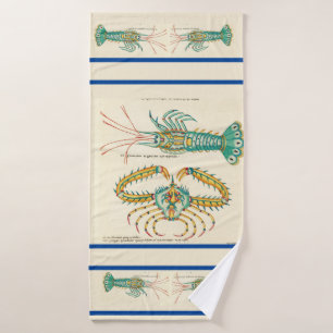 Salle de bain moderne Nautique Homard Bain bleu oc
