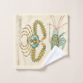 Salle de bain moderne Nautique Homard Bain bleu oc (Gant de toilette)