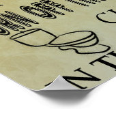 Salle de bain Règles Subway Art Poster (Coin)