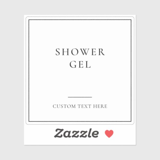 Salle de bain simple élégant Accueil Étiquette de  (Feuille)