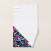SALLE DE BAINS ABSTRAITE ET BLANCHE TROPICALE (Serviette à main)