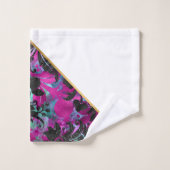 SALLE DE BAINS ABSTRAITE ET BLANCHE TROPICALE (Gant de toilette)