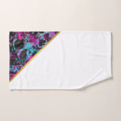 SALLE DE BAINS ABSTRAITE ET BLANCHE TROPICALE (Serviette à main)