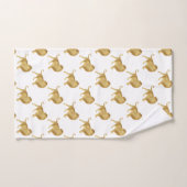 SALLE DE BAINS BLANCHE EN LION D'AFRIQUE (Serviette à main)