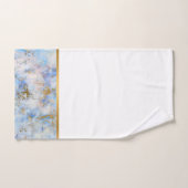 SALLE DE BAINS EN MARBRE ABSTRAITE EN BLEU D'OR RE (Serviette à main)