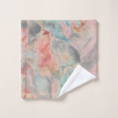 SALLE DE BAINS EN MARBRE GRAS ET SÈCHE-SERVIETTES (Gant de toilette)