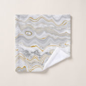 SALLE DE BAINS EN Marbre Gris Or (Gant de toilette)