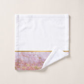 SALLE DE BAINS EN MARBRE RETRO MARBRE ROSE MARRÉ I (Gant de toilette)