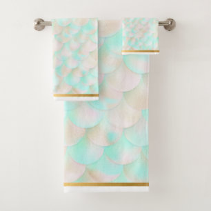 SALLE DE BAINS EN OR EN AQUA MERMAID SCALE
