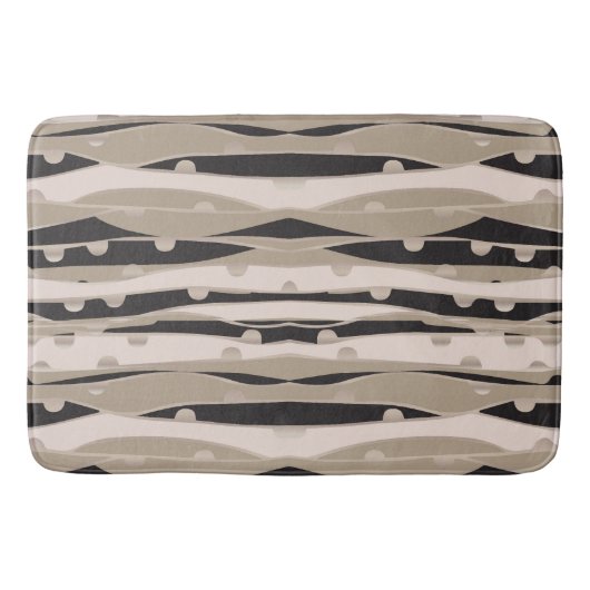 Salle De Bains Moderne Noire Et Blanc Tapis Bain M (Devant)