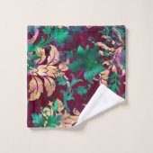 SALLE DE BAINS TROPICALE FLORALE (Gant de toilette)