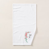 Salle de bains vivante d'invité d'amour de rire (Serviette à main)