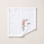 Salle de bains vivante d'invité d'amour de rire (Gant de toilette)