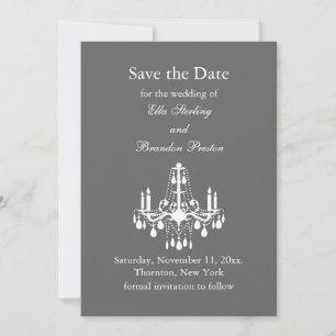 Salle de Bal Grand Save the Date (gris)