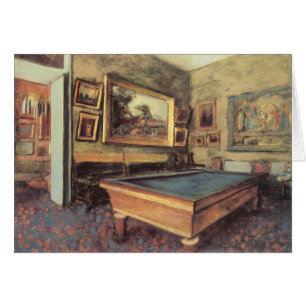 Salle de billard à Menil Hubert par Edgar Degas