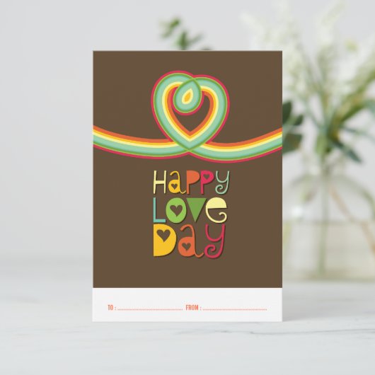 Salle de classe Rainbow Loop Valentine's Day Carte (Debout devant)