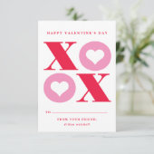 salle de classe xoxo coeur carte valentine (Debout devant)