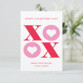 salle de classe xoxo coeur carte valentine (Debout devant)