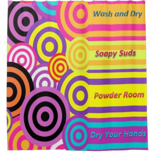 Salle de douche rideau en poudre (Devant)