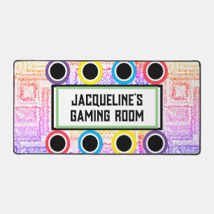 Salle de jeux pour filles rose pourpre cercles éto