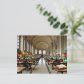 Salle de lecture Boston Massachusetts Carte postal (Debout devant)