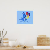 Salle des enfants Dragon Bleu Poster mural personn (Cuisine)