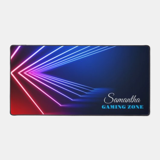 Salle Futuriste Lumière Néon Avec Bureau Lumière L (Recto)