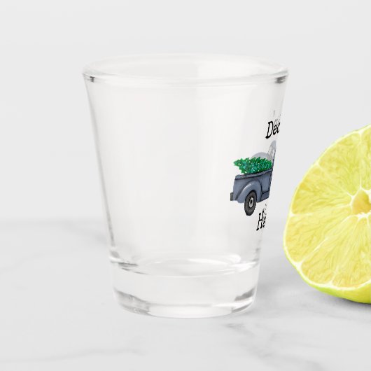 Salles de pont Bleu Arbre de Noël Camion Verre de (Gauche)