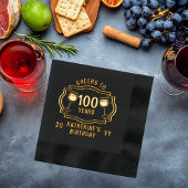 Salles de vin à 100 ans Anniversaire Nom