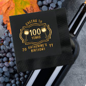 Salles de vin à 100 ans Anniversaire Nom