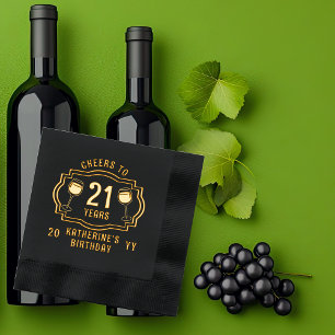 Salles de vin à 21 ans Anniversaire Nom