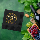 Salles de vin à 21 ans Anniversaire Nom