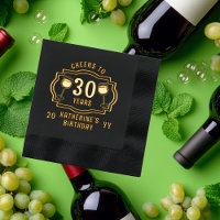 Salles de vin à 30 ans Anniversaire Nom