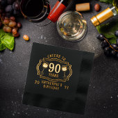 Salles de vin à 90 ans Anniversaire Nom