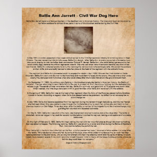 Sallie Ann Jarrett, hondheld uit de Amerikaanse Bu Poster
