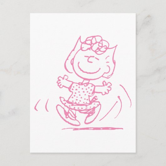 Sally Brown Dancing Briefkaart (Voorkant)