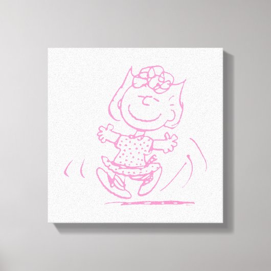 Sally Brown Dancing Canvas Afdruk (Voorkant)