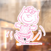 Sally Brown Dancing Raamsticker (Vel 2)