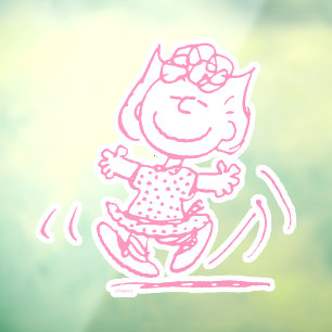 Sally Brown Dancing Raamsticker