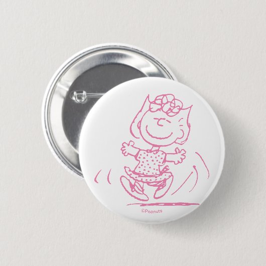Sally Brown Dancing Ronde Button 5,7 Cm (Voorkant /achterkant)