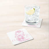 Sally Brown Dancing Vierkante Kartonnen Onderzetter (Insitu)