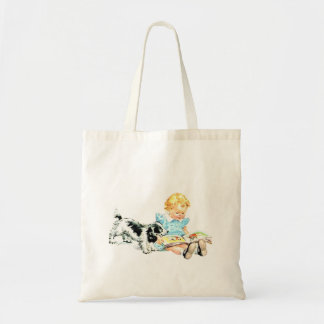 Sally en Spot jaren 50 Illustratie Tote Bag