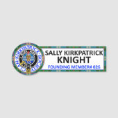 Sally Kirkpatrick Knight CKS Name Badge (Devant)