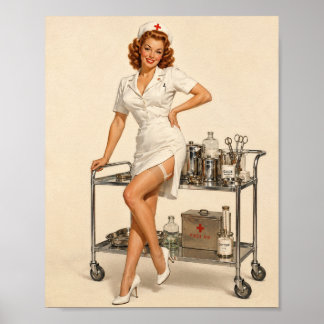 Sally Monroe Op Het Werk Pin-Up Poster