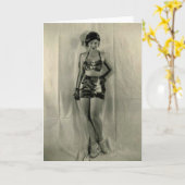 Sally Rand début des années 1930 PR photo carte de (Fleur jaune)