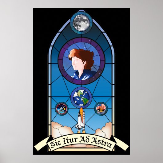 Sally Ride Memorial Poster (Voorkant)